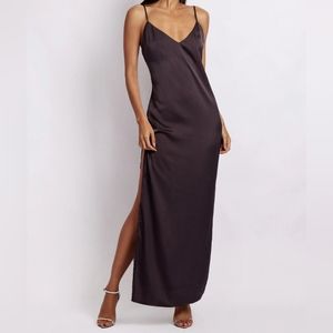 Meshki Karissa Side Split Maxi Dress Size Large